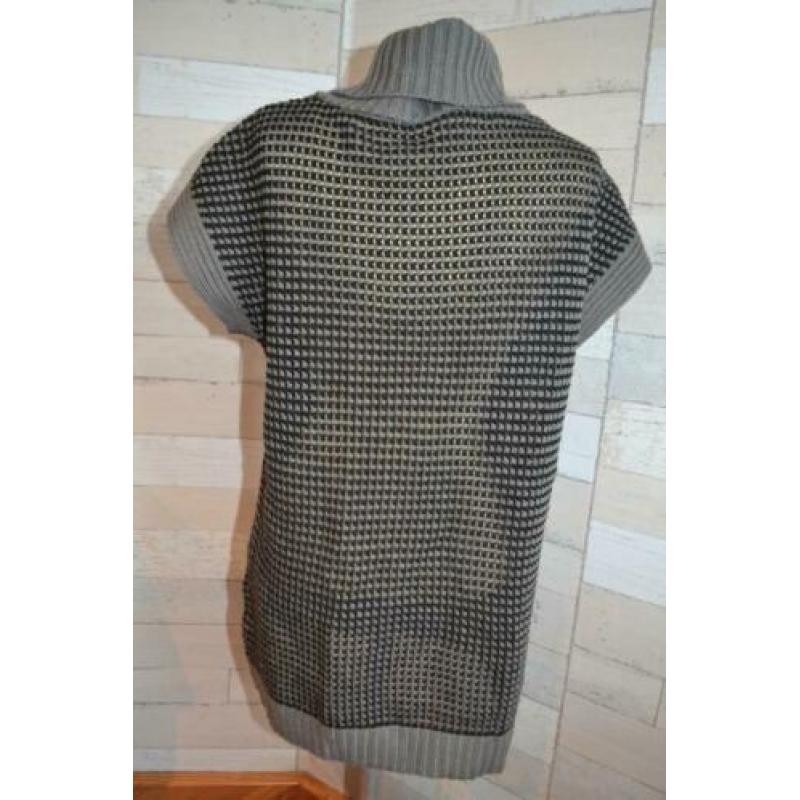 zwart grijze tuniek trui van acryl maat L - Y43