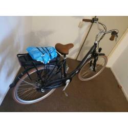 Vogue Baisc 28 inch 49cm Dames 3v rollerbrake metzwart kleur