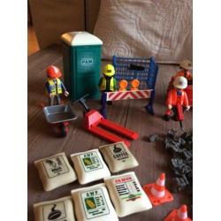 Complete set Playmobil bouwplaats zo goed als nieuw