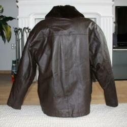 Warme Leren Casuals Jas (M) winterjas
