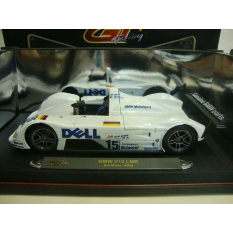 BMW V12 LMR 1999 Le Mans wit Maisto 1:18 KRD