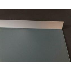 Melkglas ophangplank wandplank 1.18 mt, zgan