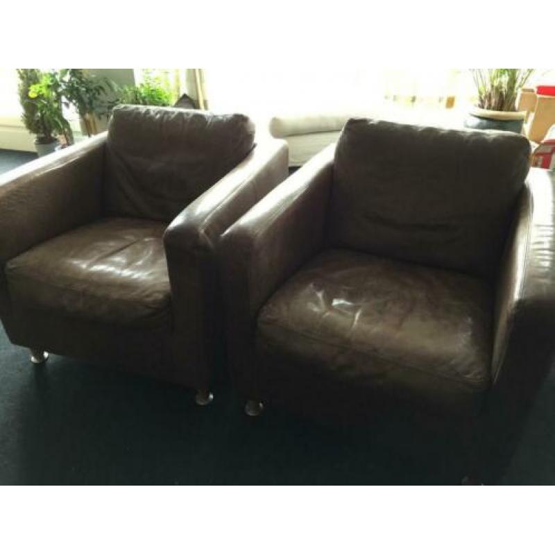 Fauteuils (2) zadelleer