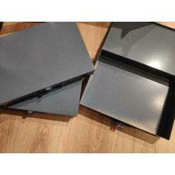 Metalen opbergbakken 3 stuks (retro)