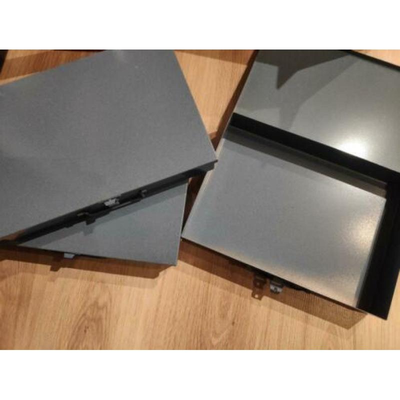 Metalen opbergbakken 3 stuks (retro)