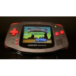 Gameboy advance met ips v2 scherm en games