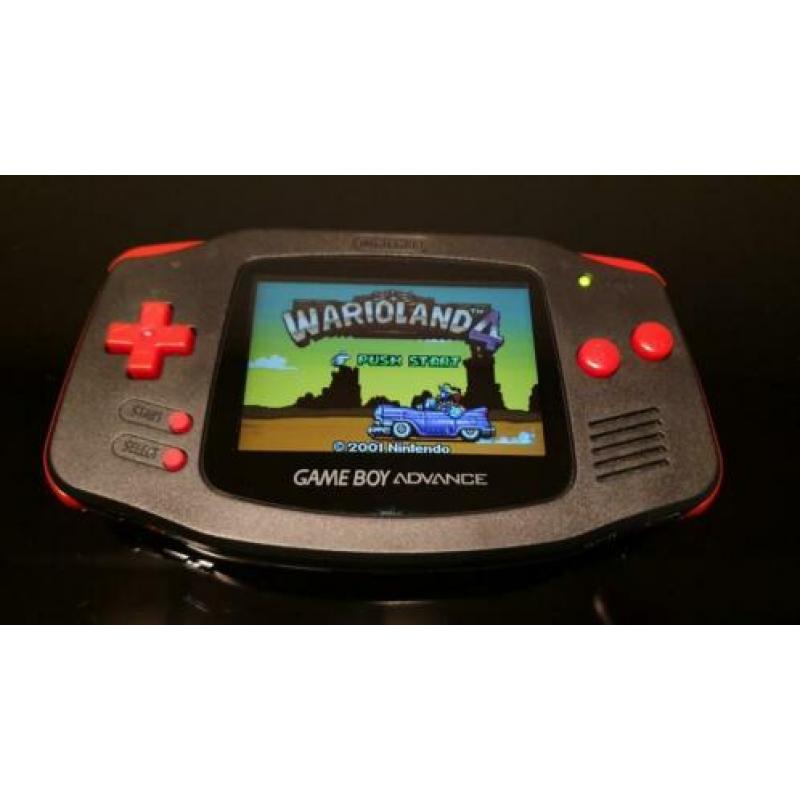 Gameboy advance met ips v2 scherm en games