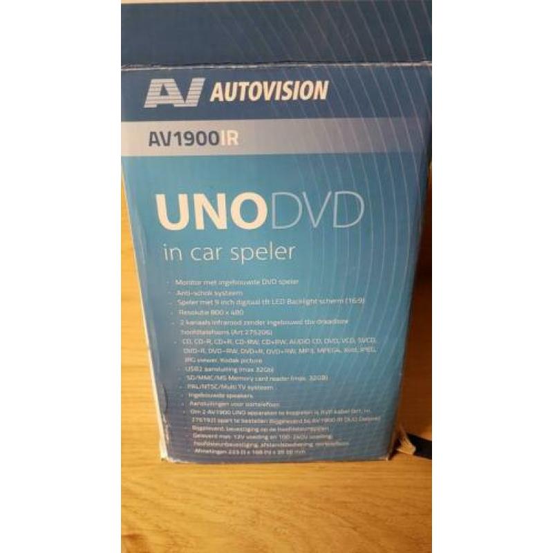 Dvd spelers voor in de auto, set van 2. Zgan.