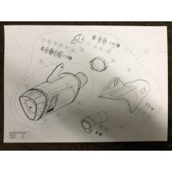 Akrapovic uitlaat demper Yamaha YZF-R1 YZFR1 R1 M 2020 RN65
