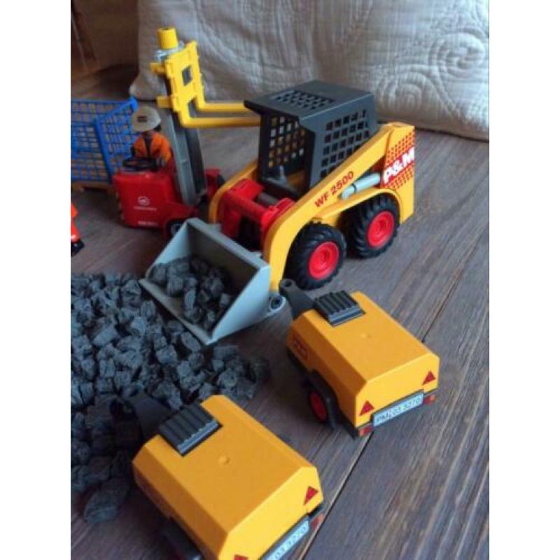 Complete set Playmobil bouwplaats zo goed als nieuw