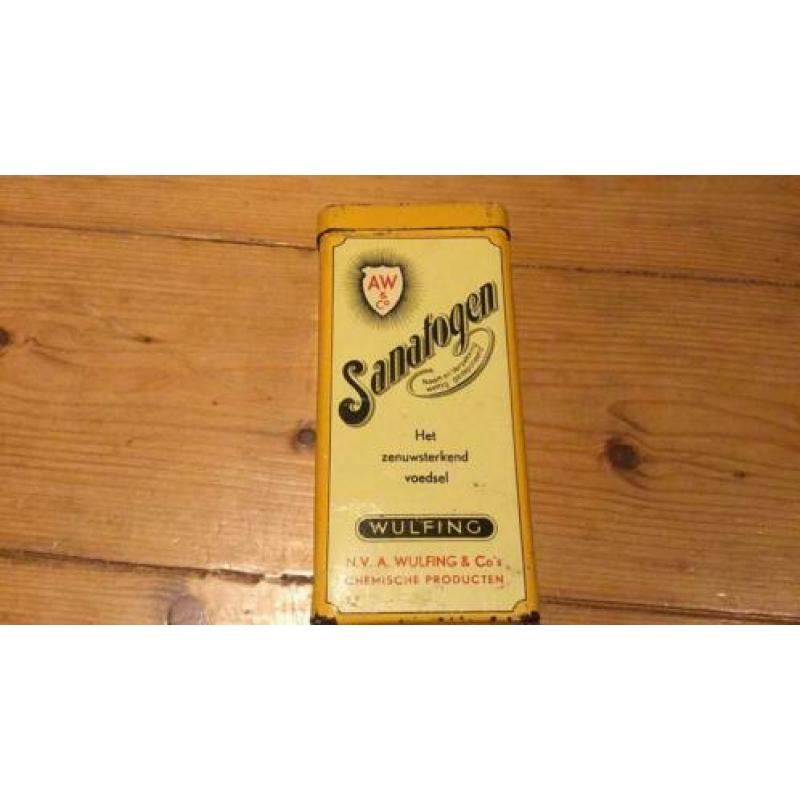 Sanatogen blikje AW & Co. Het zenuwsterkend voedsel