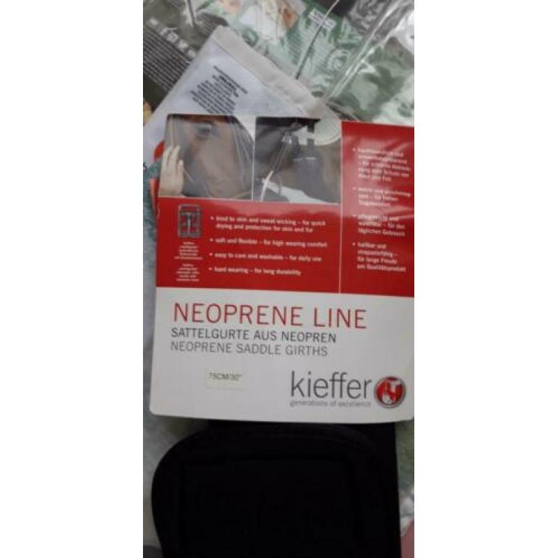 Kieffer dressuur singel 75cm neopreen nieuw