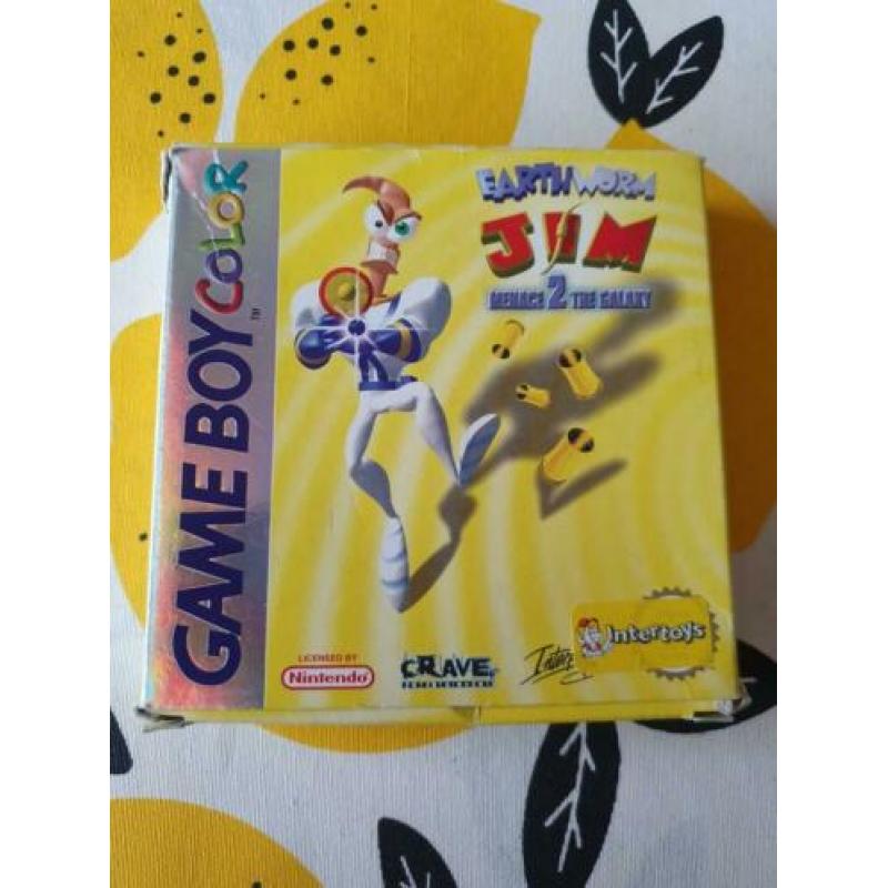 Nintendo Game Boy Color Earthworm Jim Menace 2 the Galaxy
