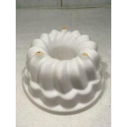 Puddingvorm Rond Tulband, Wit