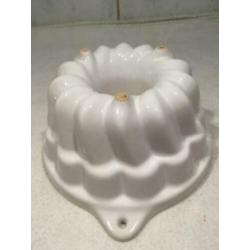 Puddingvorm Rond Tulband, Wit