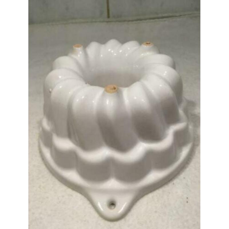 Puddingvorm Rond Tulband, Wit