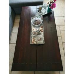Koloniale salontafel/kist massief teakhout