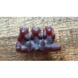 Antiek vintage glas czech mosa dieren +