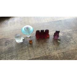 Antiek vintage glas czech mosa dieren +