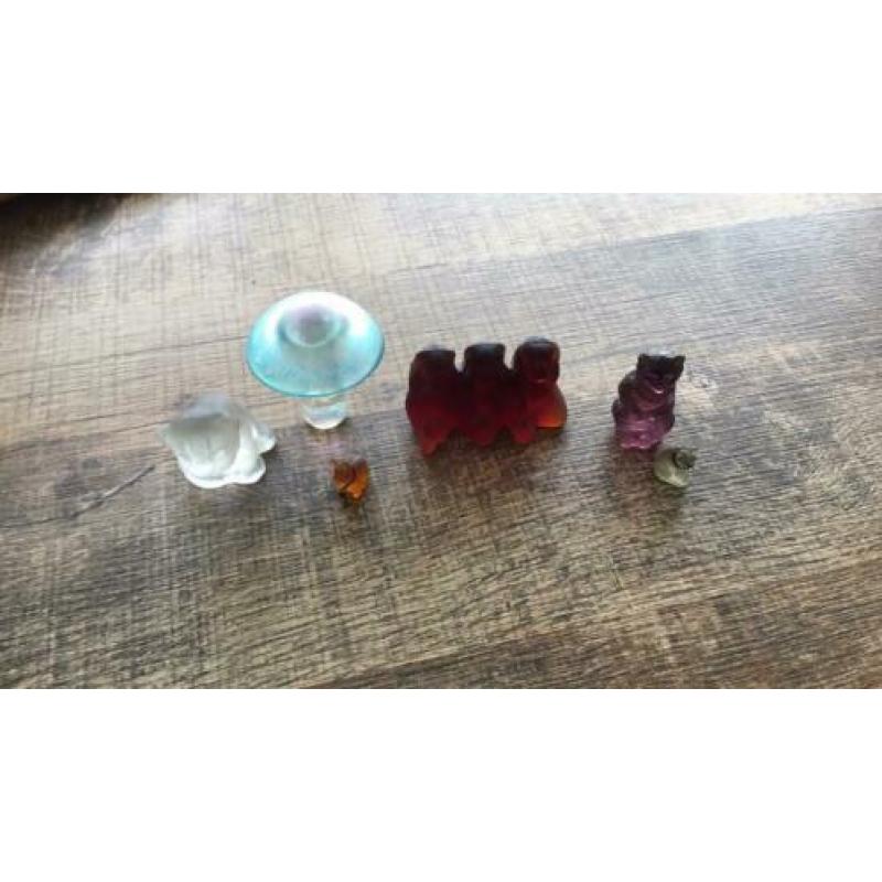 Antiek vintage glas czech mosa dieren +