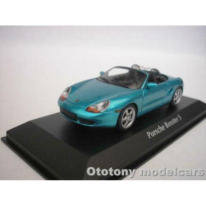 Porsche Boxster S 1999 Turquoise metallic 1/43 Maxichamps