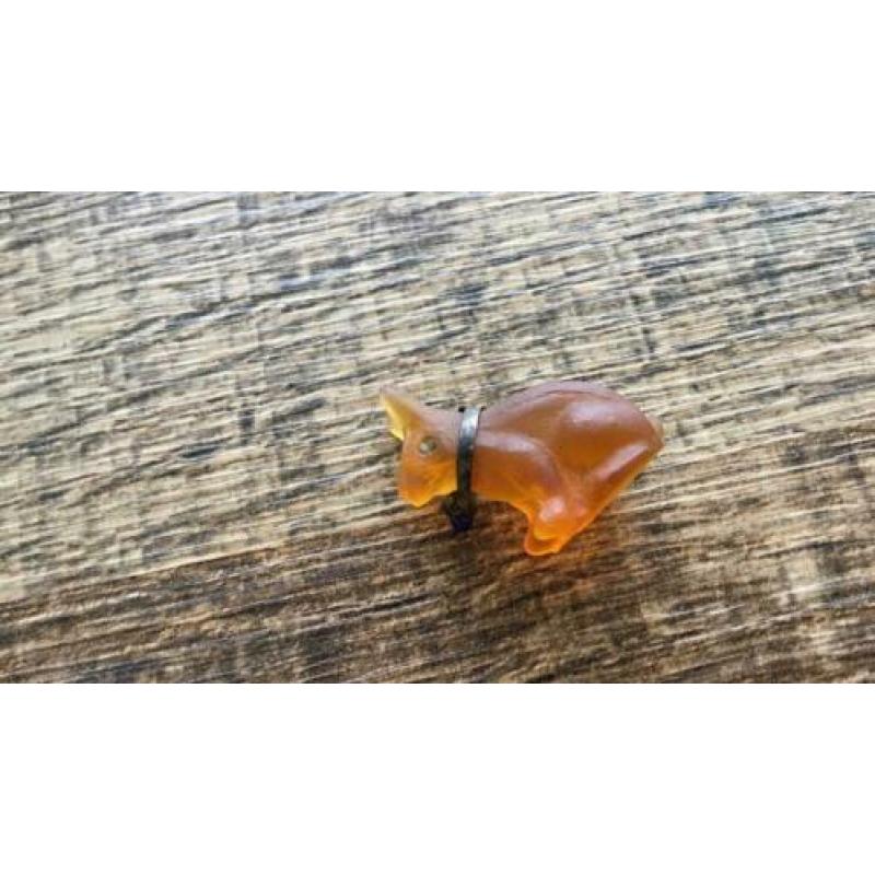 Antiek vintage glas czech mosa dieren +