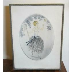 2 antieke art deco dozen m litho, sign. Vilart, cfr. Icart