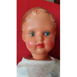 Vintage grote pop 60 cm met elastiek