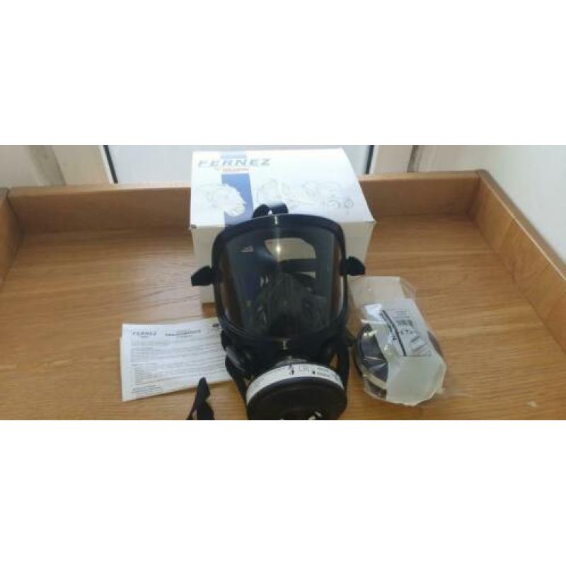 Gasmasker P3 met breed zichtveld, beter dan ffp3 mondkapjes.
