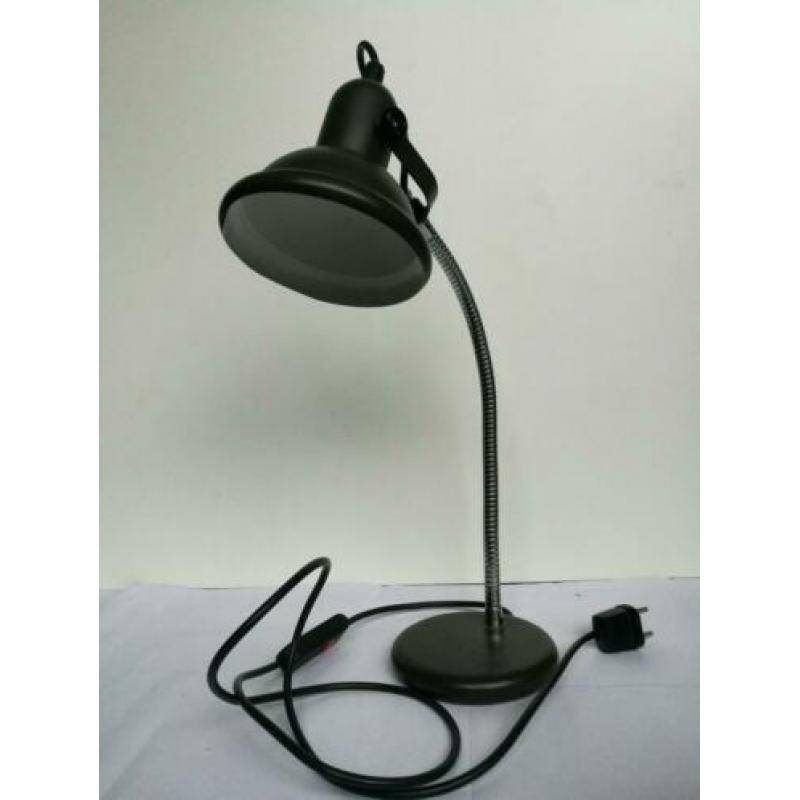 Vintage Industriële bureaulamp tafellamp Grijs