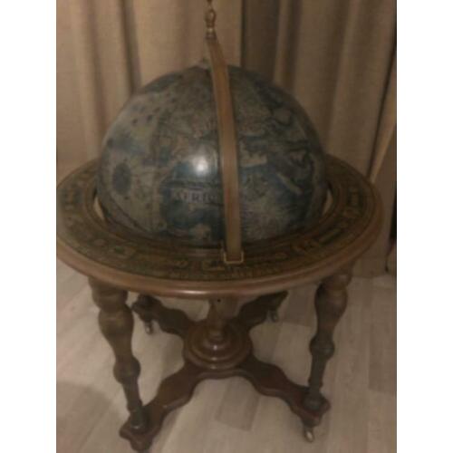 ANTIEKE bar globe drank wereldbol barglobe globebar minibar