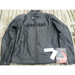 Nieuwe Alpinestars Huntsman leren motor jas maat 52