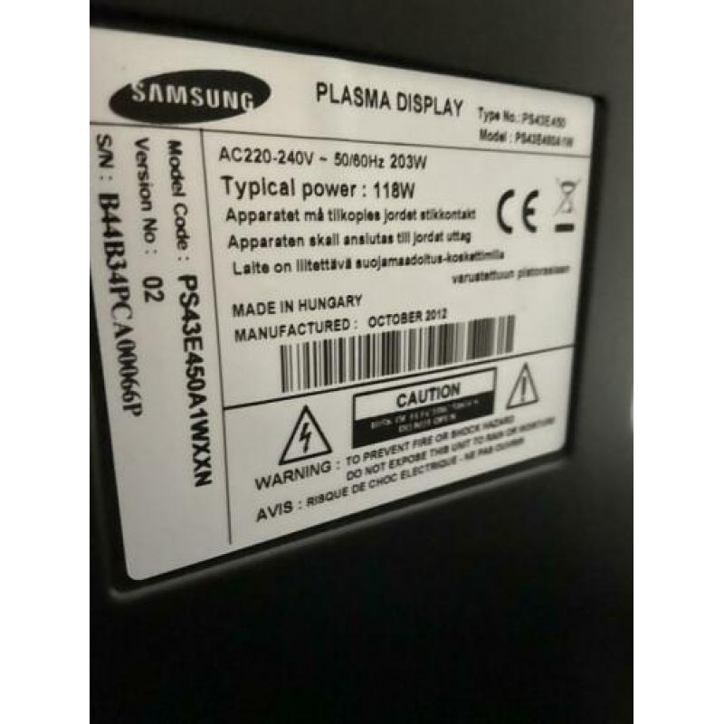 Samsung plasma tv 109 cm 43 inch