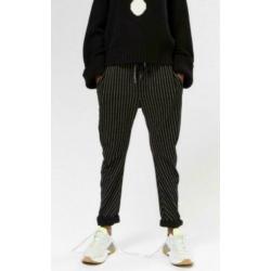 10 days 10days jogger banana pants maat 1 zwart gestreept