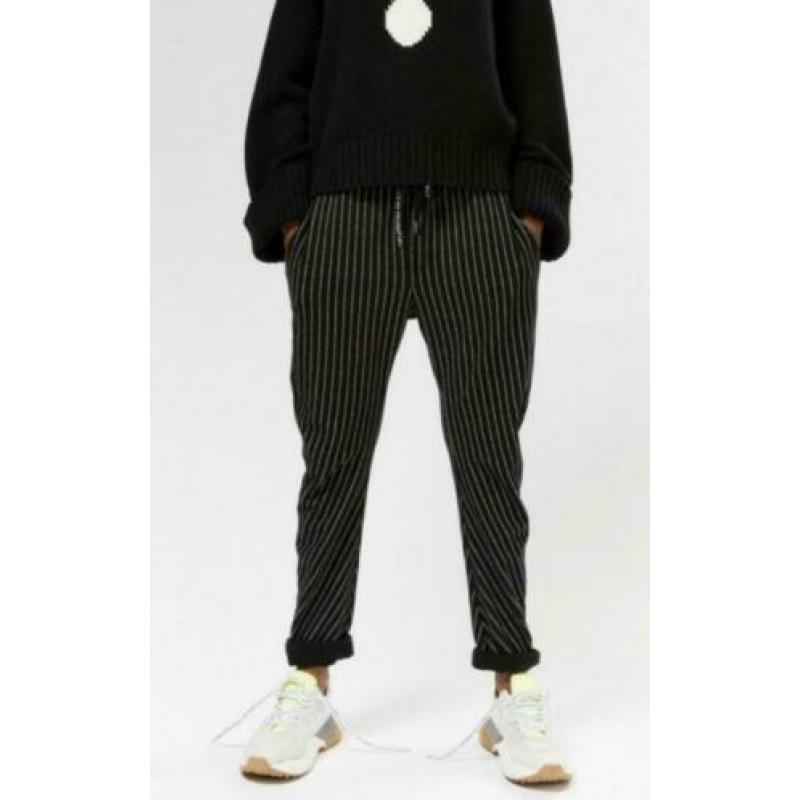 10 days 10days jogger banana pants maat 1 zwart gestreept