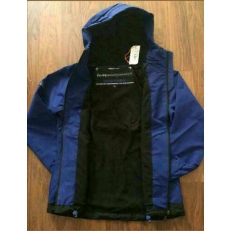 Superdry Elite waterproof fleecelined jas in mt S, M, RP€100