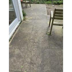 Betontegels terrastegels natuursteen look 60x60+andere) 25m2