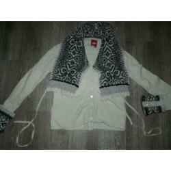prachtig wollen folkore noorse rand vest Oilily maat L 42 44