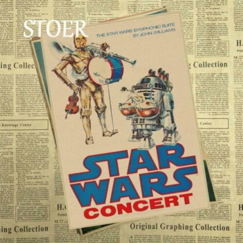 Star Wars concert vintage R2D2 C3PO robot poster dvd bluray