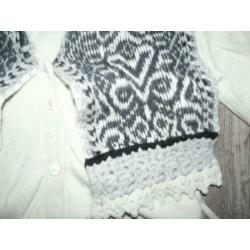prachtig wollen folkore noorse rand vest Oilily maat L 42 44