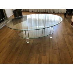 Glazen salon tafel