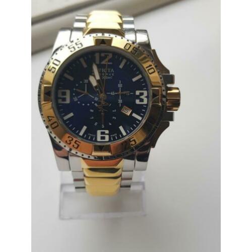 INVICTA RESERVE EXCURSION QUARTZ WATCH goud zilver band xxl