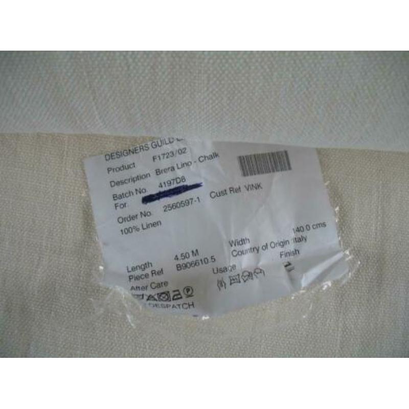 STOF VOOR DESIGN: Designers Guild Brera creme meubelstoffen