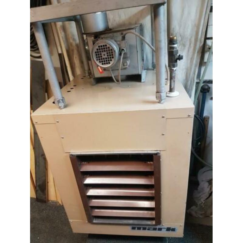 Mark gaskachel, gas heater, loods verwarming snel ophalen