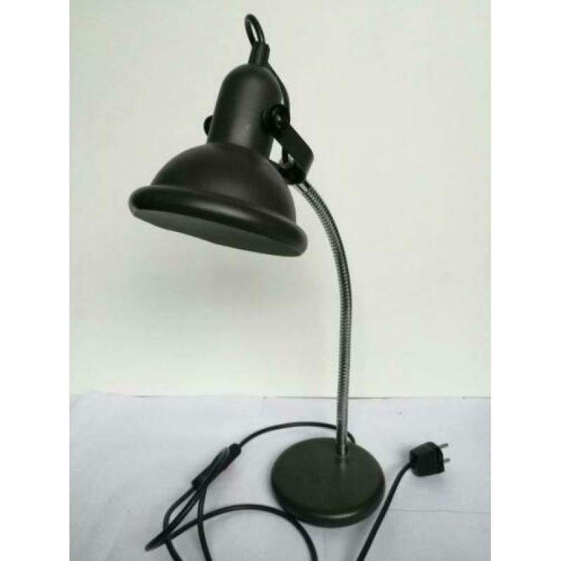 Vintage Industriële bureaulamp tafellamp Grijs
