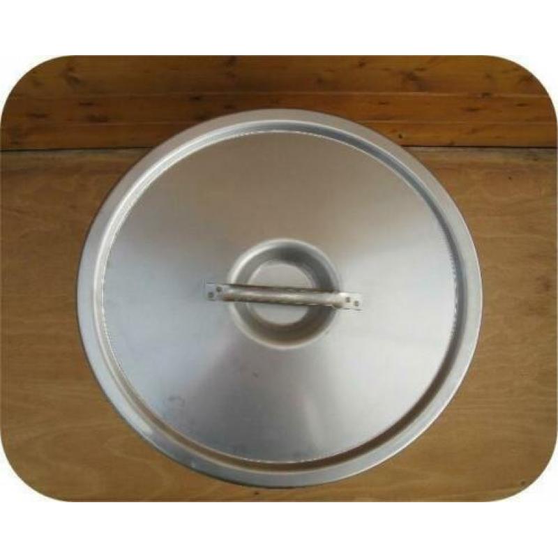 Brouwvat van 50 liter met deksel en ontluchting, inox, RVS