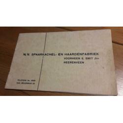 Kachels 1942, w.h. gispen, heerenveen, catalogus.