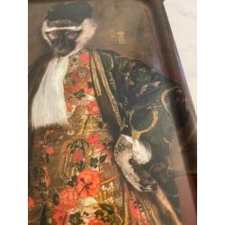 Ibride wanddecoratie schilderij AAP dienblad CORNELIUS