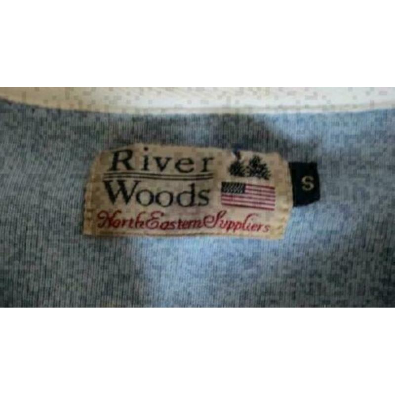 River Woods blauwe sweater maat S tennis Australia cup