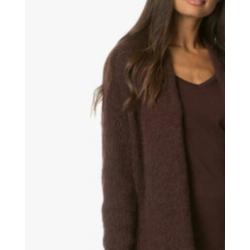 ? AMERIVCAN VINTAGE ? | Royaal - Diep bruin gebreid vest M/L